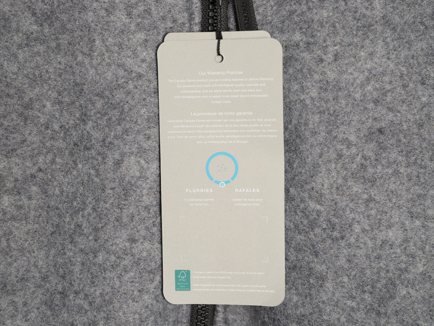 Canada zip-uup knit jacket