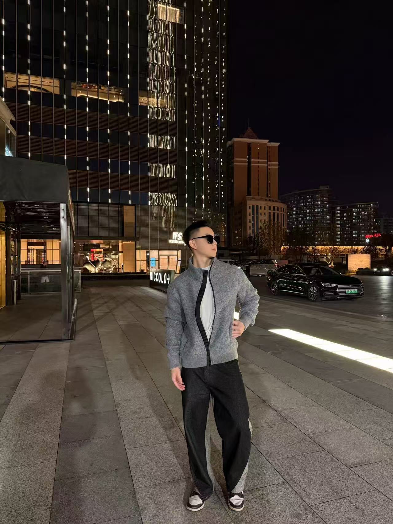 Canada zip-uup knit jacket